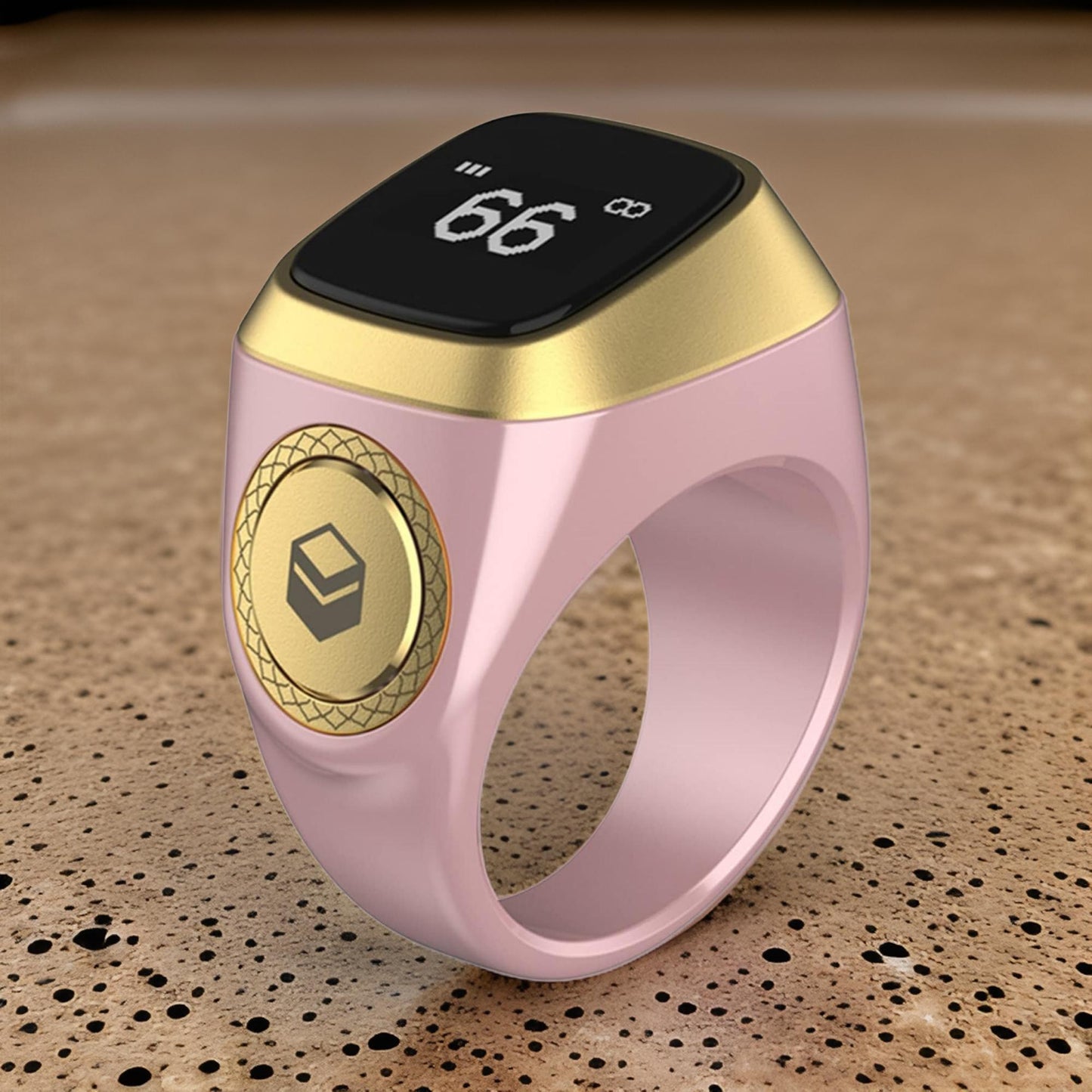 Bague Numérique Musulmane – Compteur de Tasbeeh avec Connectivité à l'Application iQibla