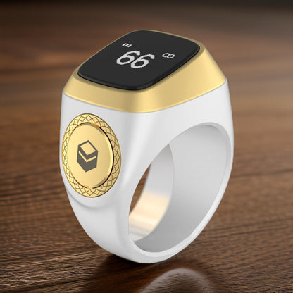 Bague Numérique Musulmane – Compteur de Tasbeeh avec Connectivité à l'Application iQibla